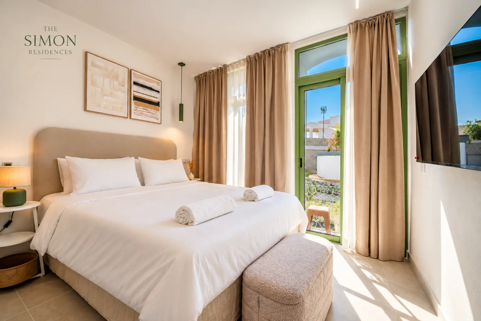 Left Residence — Bedroom with balcony